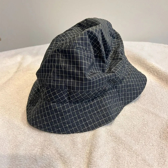 Tommy Hilfiger Unisex Black White Window Check Polyester L Bucket Hat - Picture 3 of 6